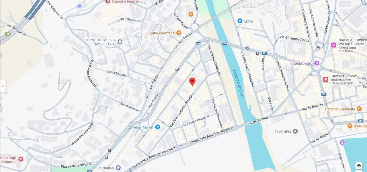 Mappa Google Maps - MagMedica, Imperia