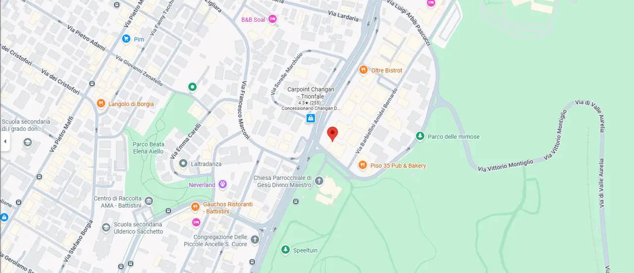 Mappa Google Maps - Ambulatorio Urologico Studio D'Amato, Roma